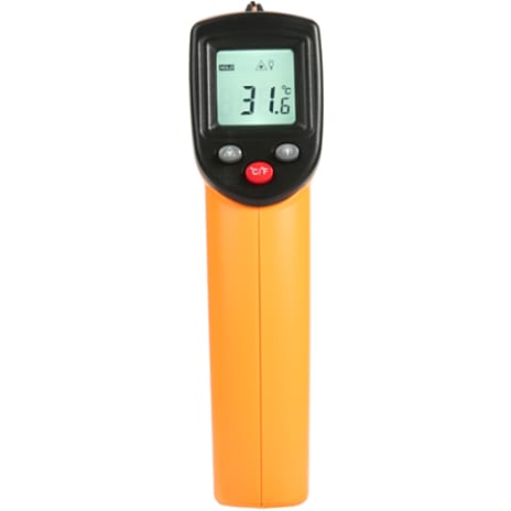 Napoli infrarød termometer - orange/sort