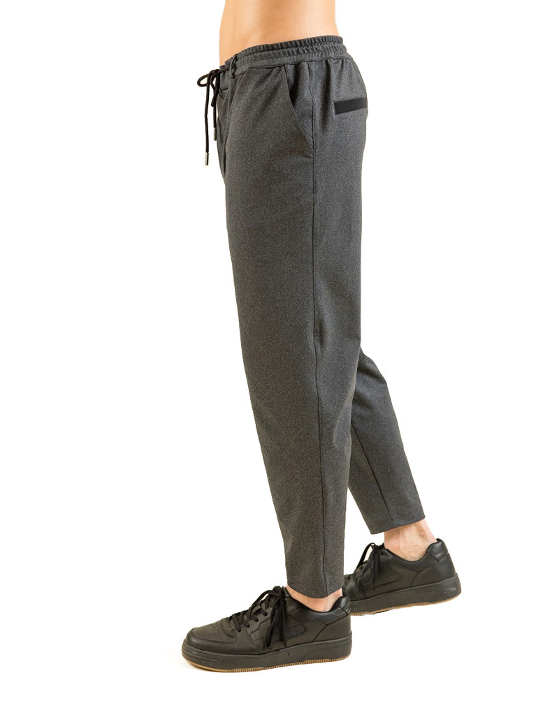 HBT URBAN | CHRIS LOOSE PANTALON HOMME GRIS CHINÉ/NOIR