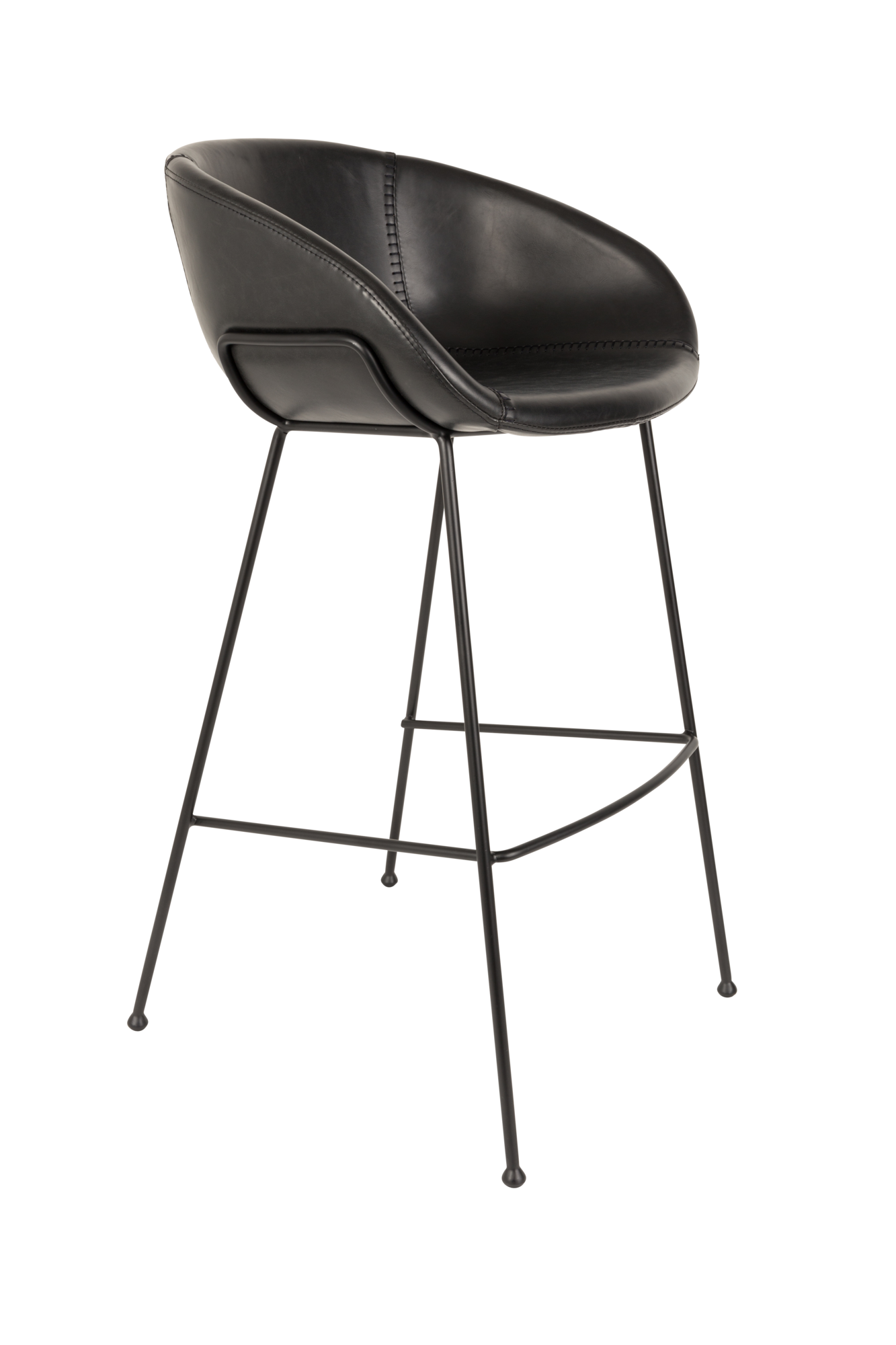 Barkruk Feston (zithoogte 76 cm) zwart - set van 2