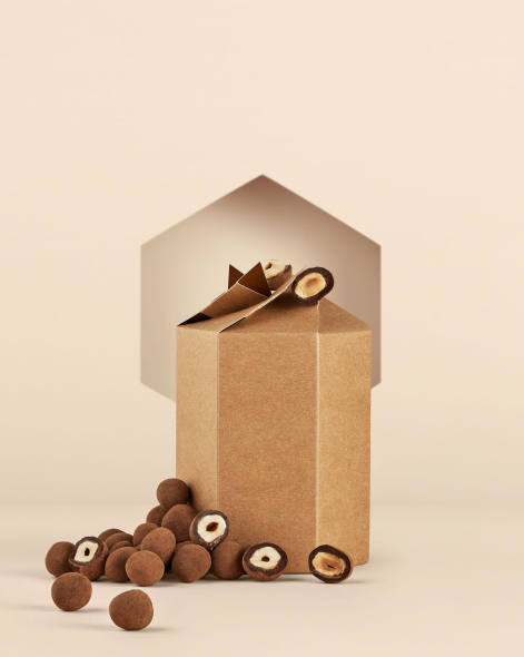 Dragées Noisette au Chocolat Noir 75% | Le Chocolat Alain Ducasse 250g
