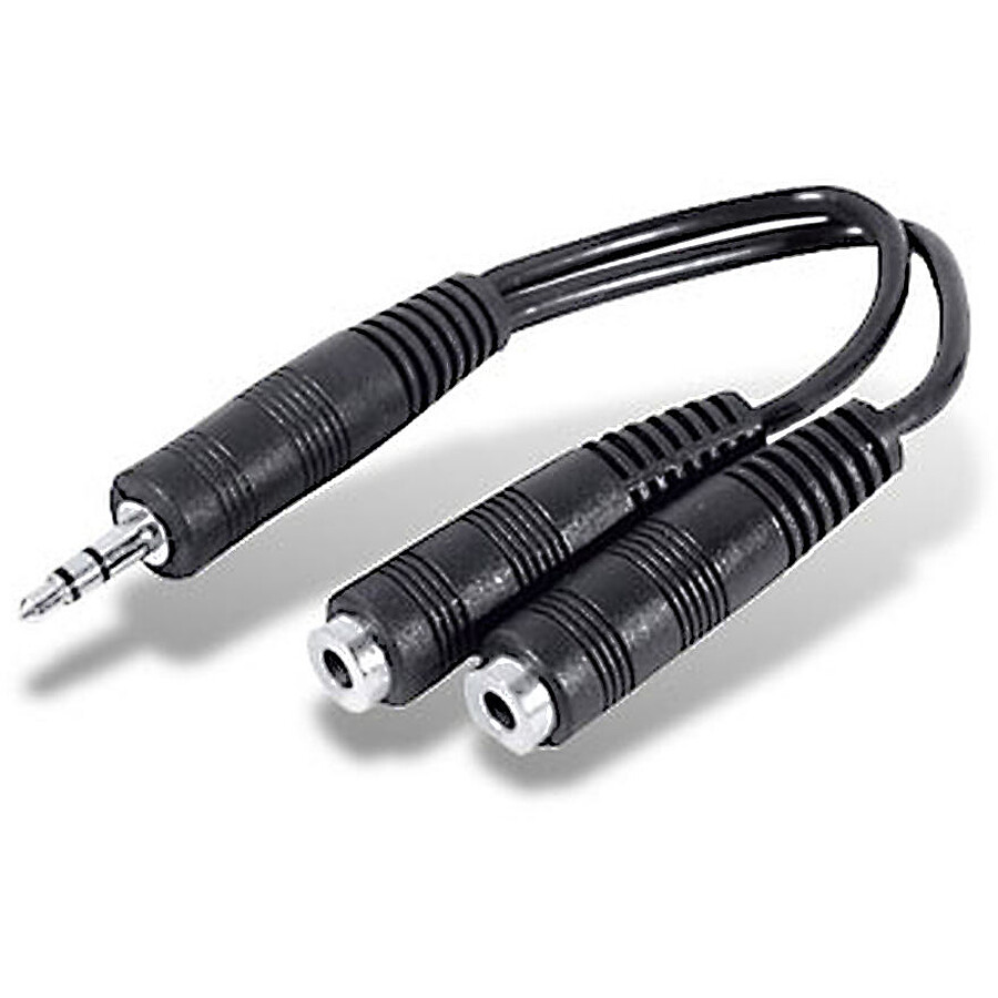 Adaptateur doubleur audio Jack 3,5mm