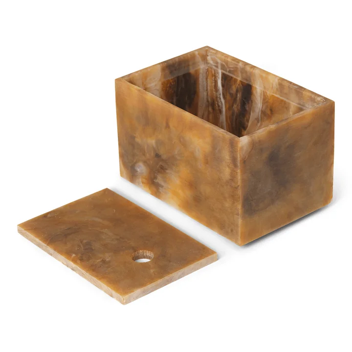 Ferm Living - Mist Box, 10 x 15 cm, emerald / off-white