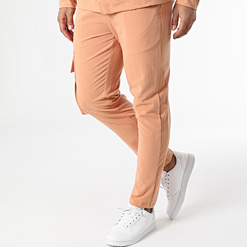 Ensemble Veste et Pantalon Cargo Orange