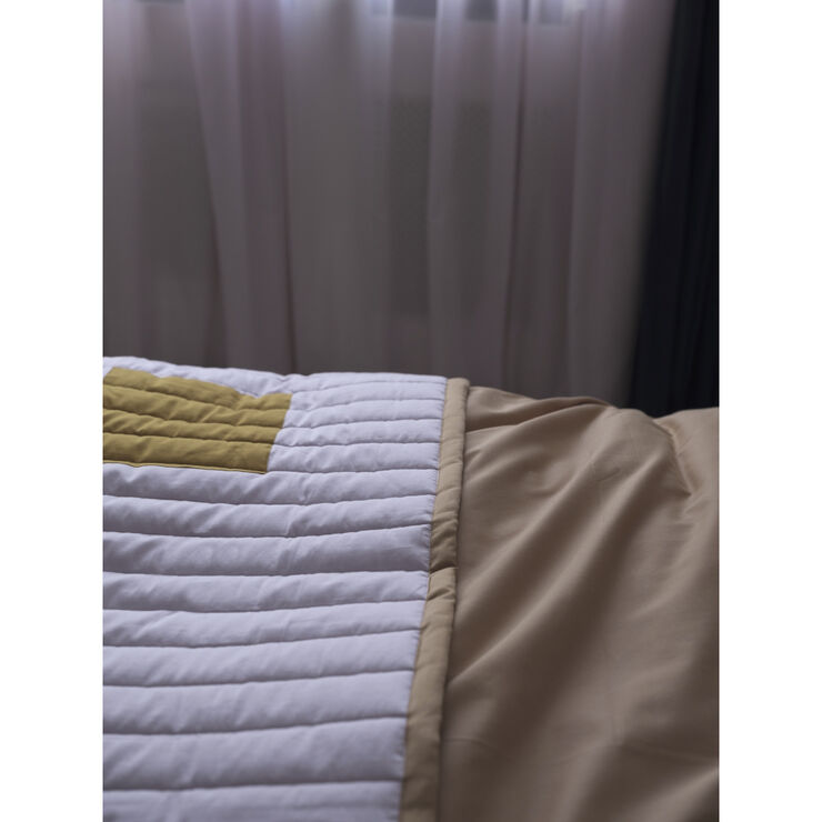 Fabelab Quilted Blanket Graphic - Caramel mix Caramel