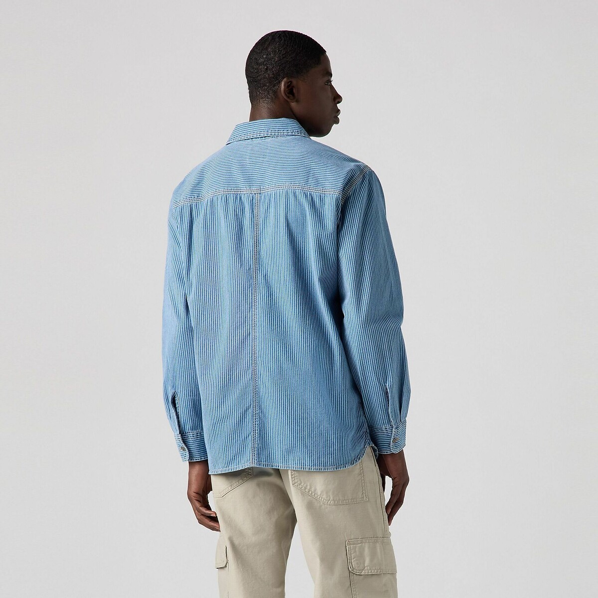 Camisa listrada de sarja LEVI'S, modelo Worker