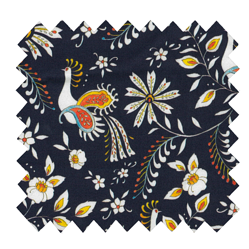 Tissu Coton Au Mètre Oiseaux-Lyre