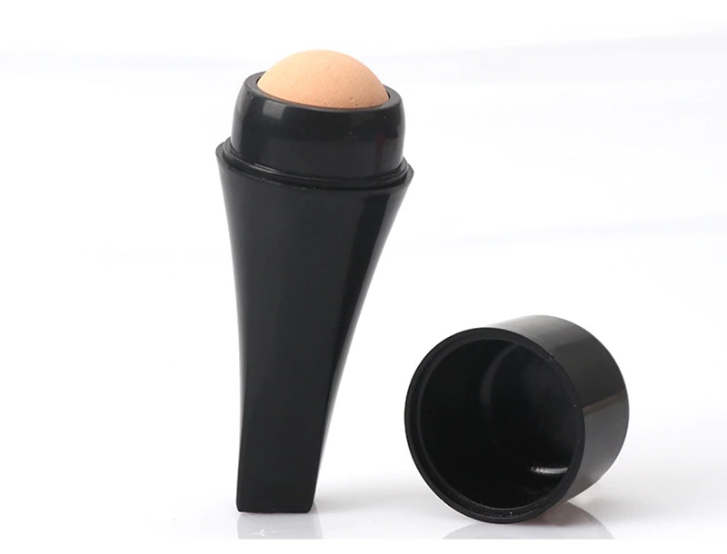 (Ø2cm) Ölabsorbierender Natur Vulkanstein Mattierender Anti-Oil Gesichts Roller