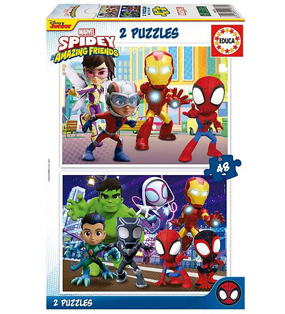 Educa Puzzlespiel - 2x48 Teile - Spidey & His Amazing Friends