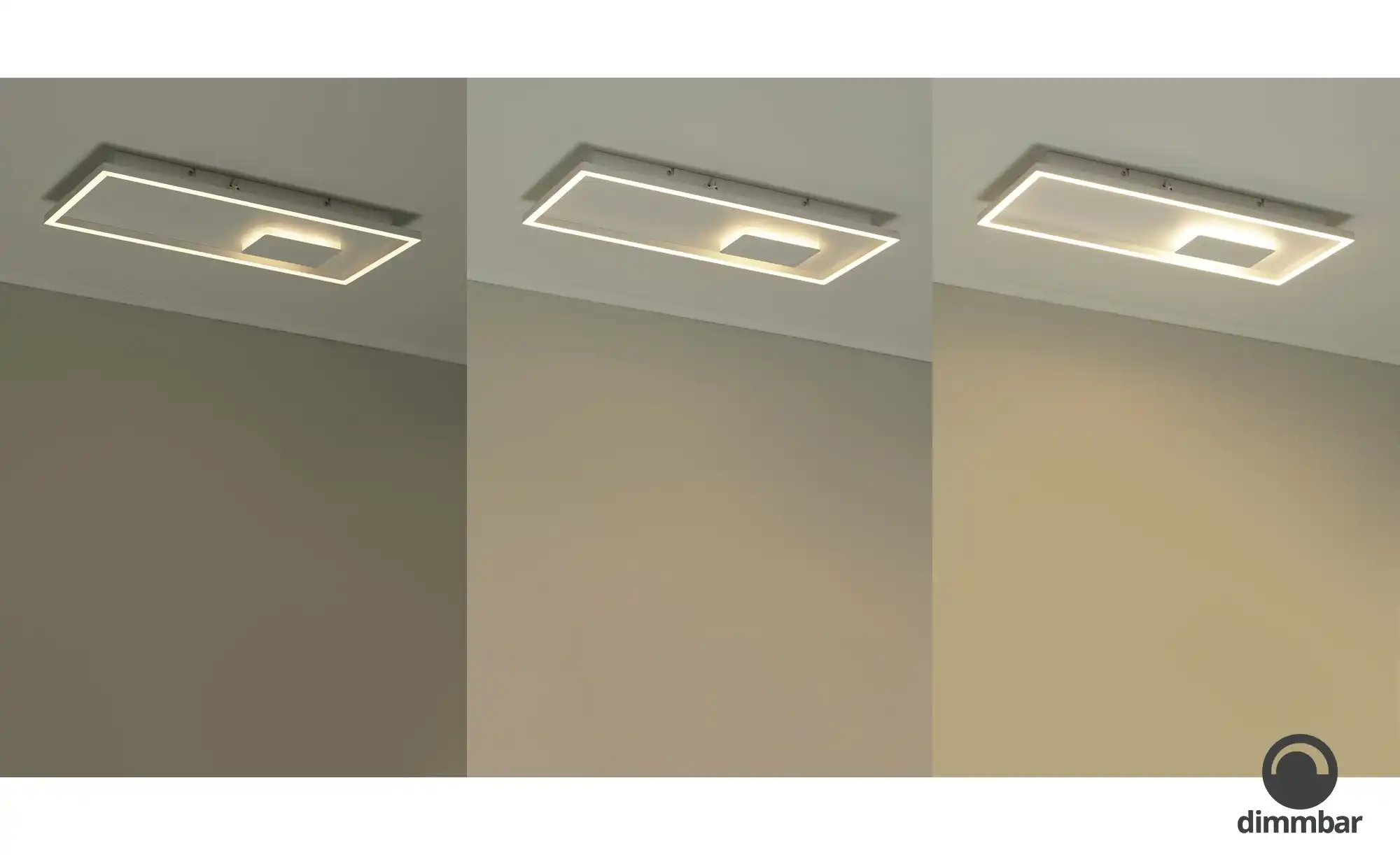 KHG LED-Deckenleuchte weiß, ´rechteckig´