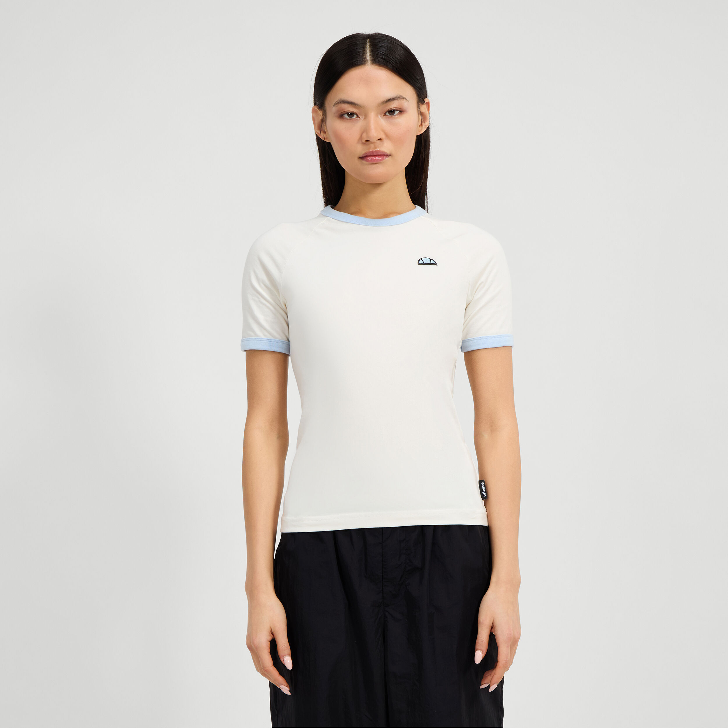 Ellesse Teriasca T-shirt Femmes - Crème , Bleu Clair