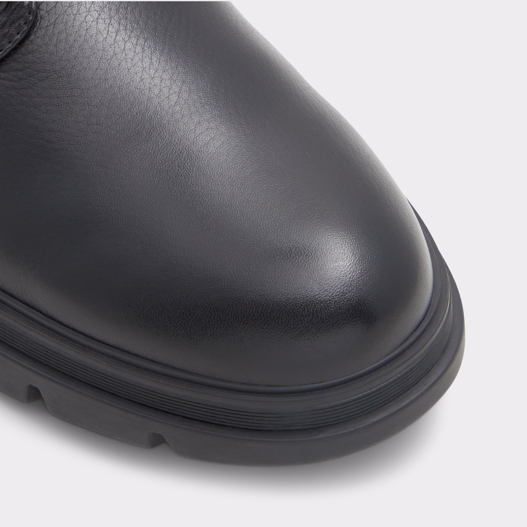 Graveldiver Black Leather Smooth Men Lace-up boots