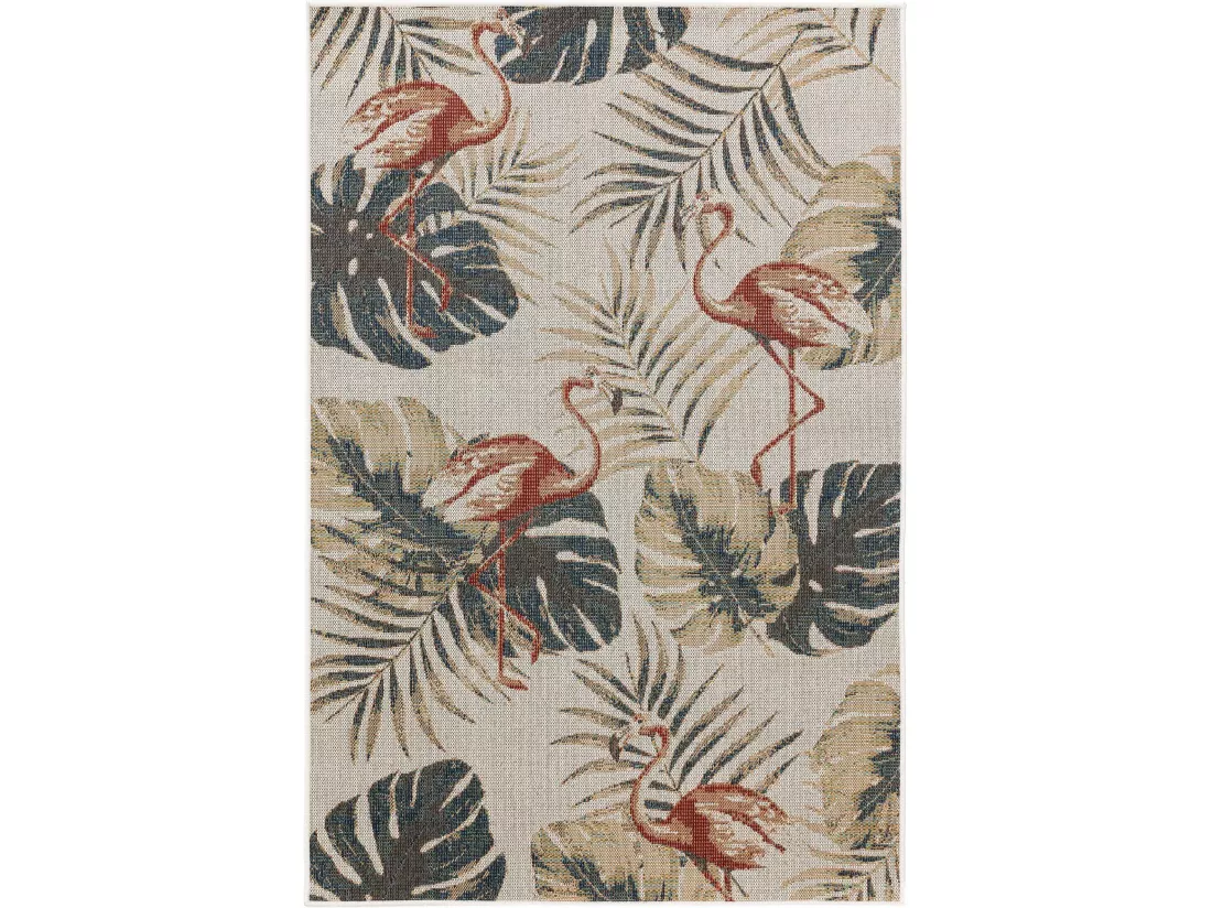 Tapis d'extérieur & intérieur Mirena Multicouleur 80x150 cm