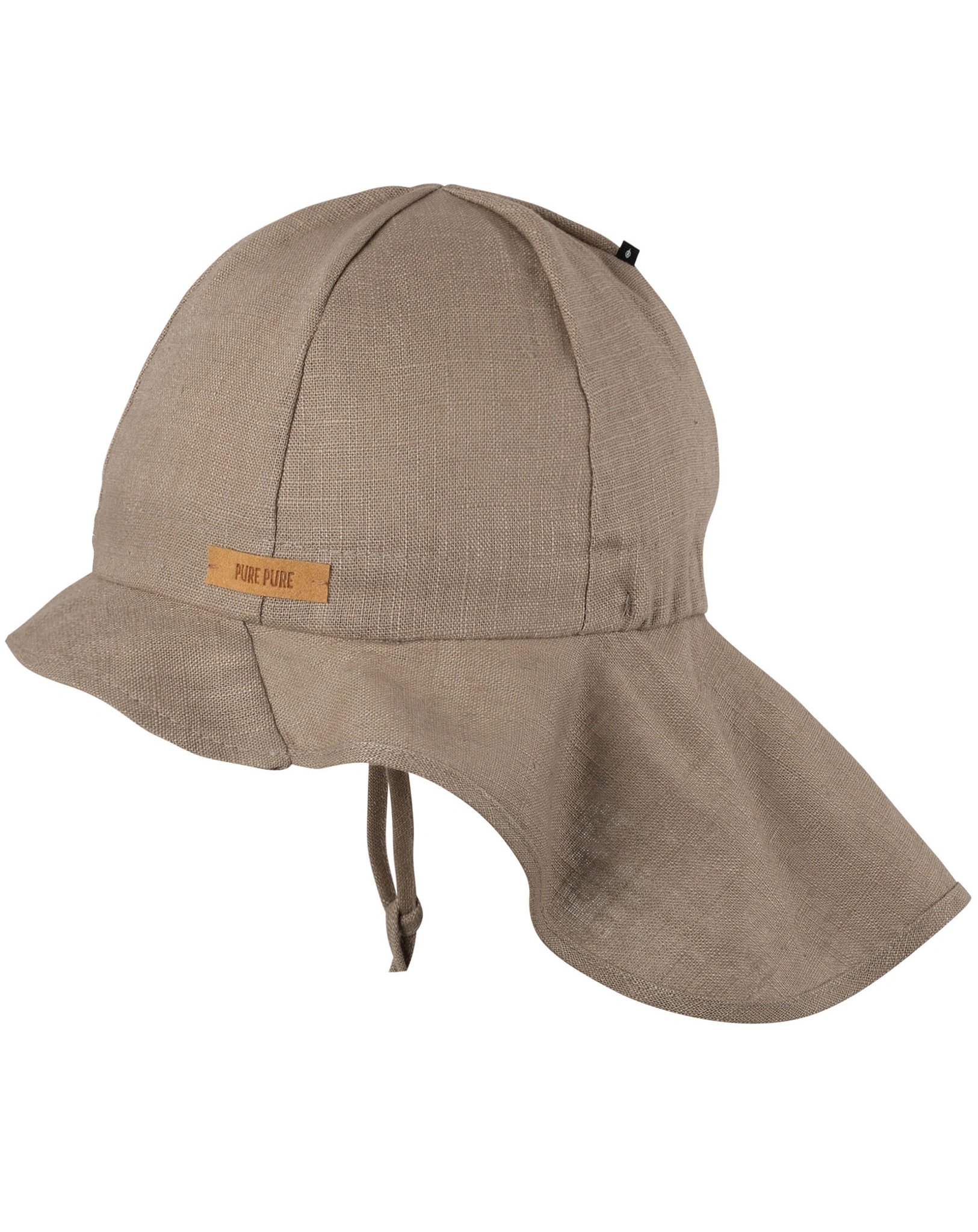 Leinen-Sonnenhut HALLA MINI mit Nackenschutz in dune