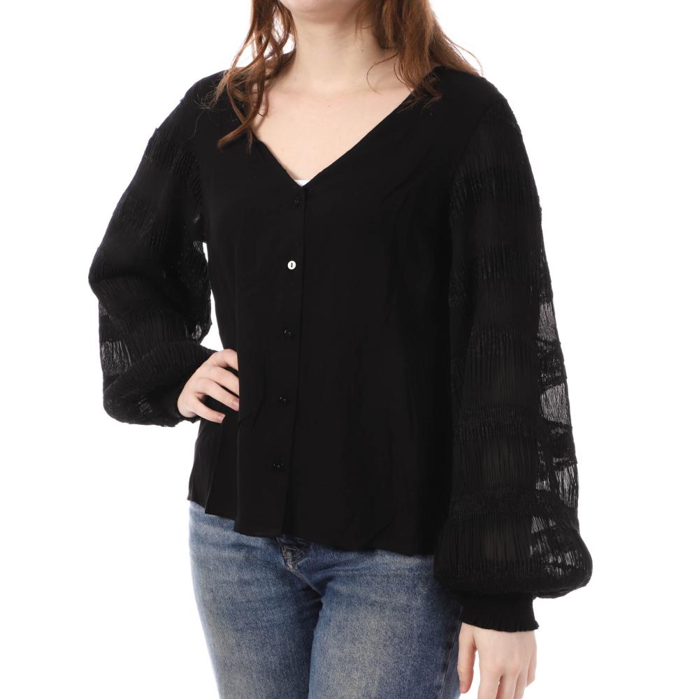 Vila Blouse Noire Femme Vila Elma