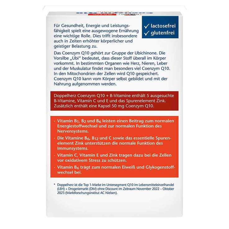 Doppelherz Coenzym Q10+B-Vitamine Kapseln, 30 St