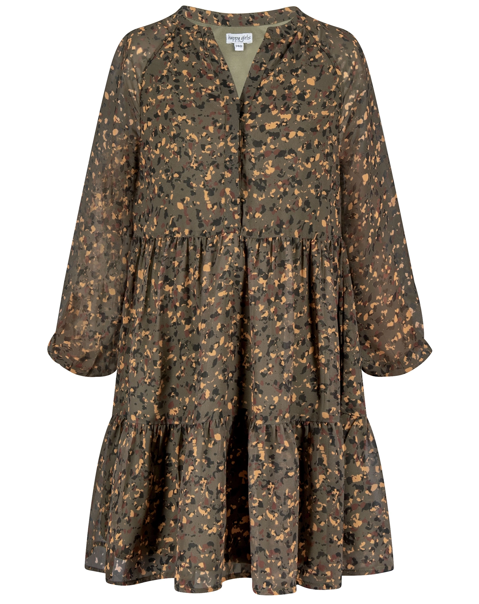 Langarmkleid LEO in olive