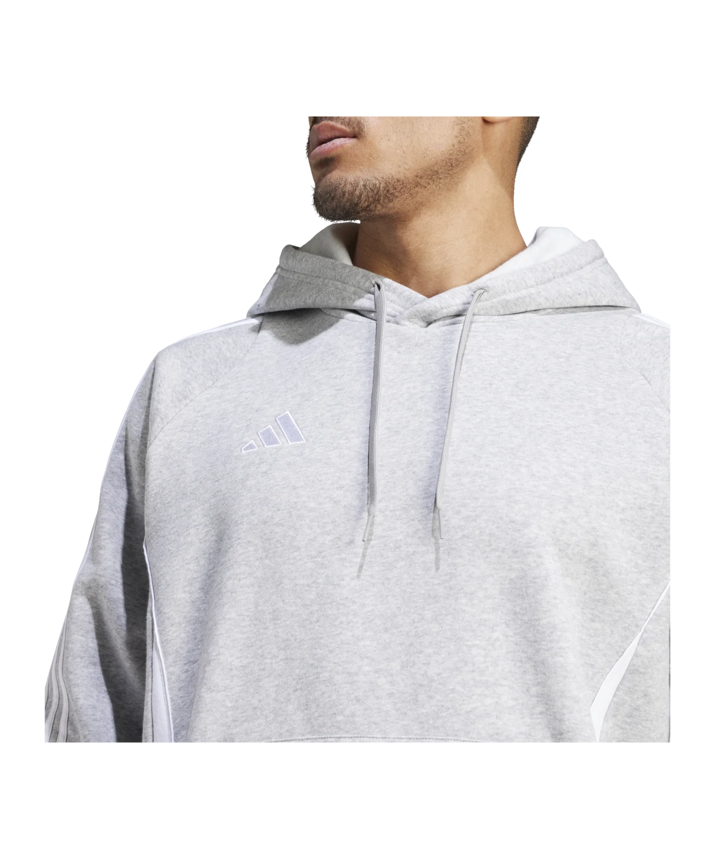 adidas Tiro 24 Hoody Grau Weiss