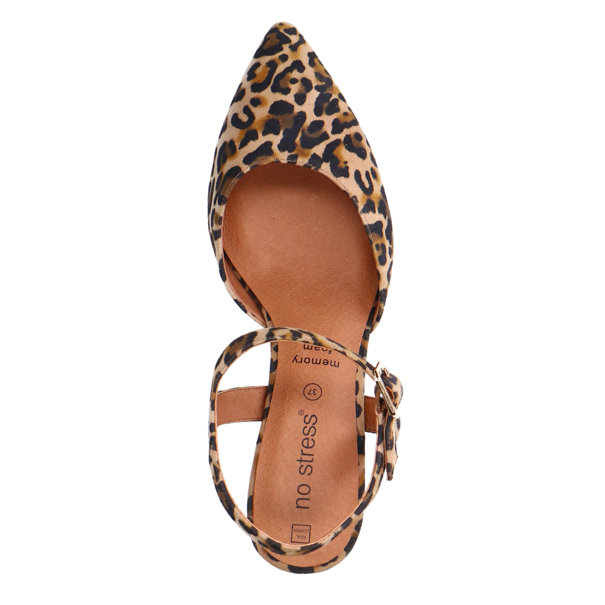 Leopard suède slingback pumps