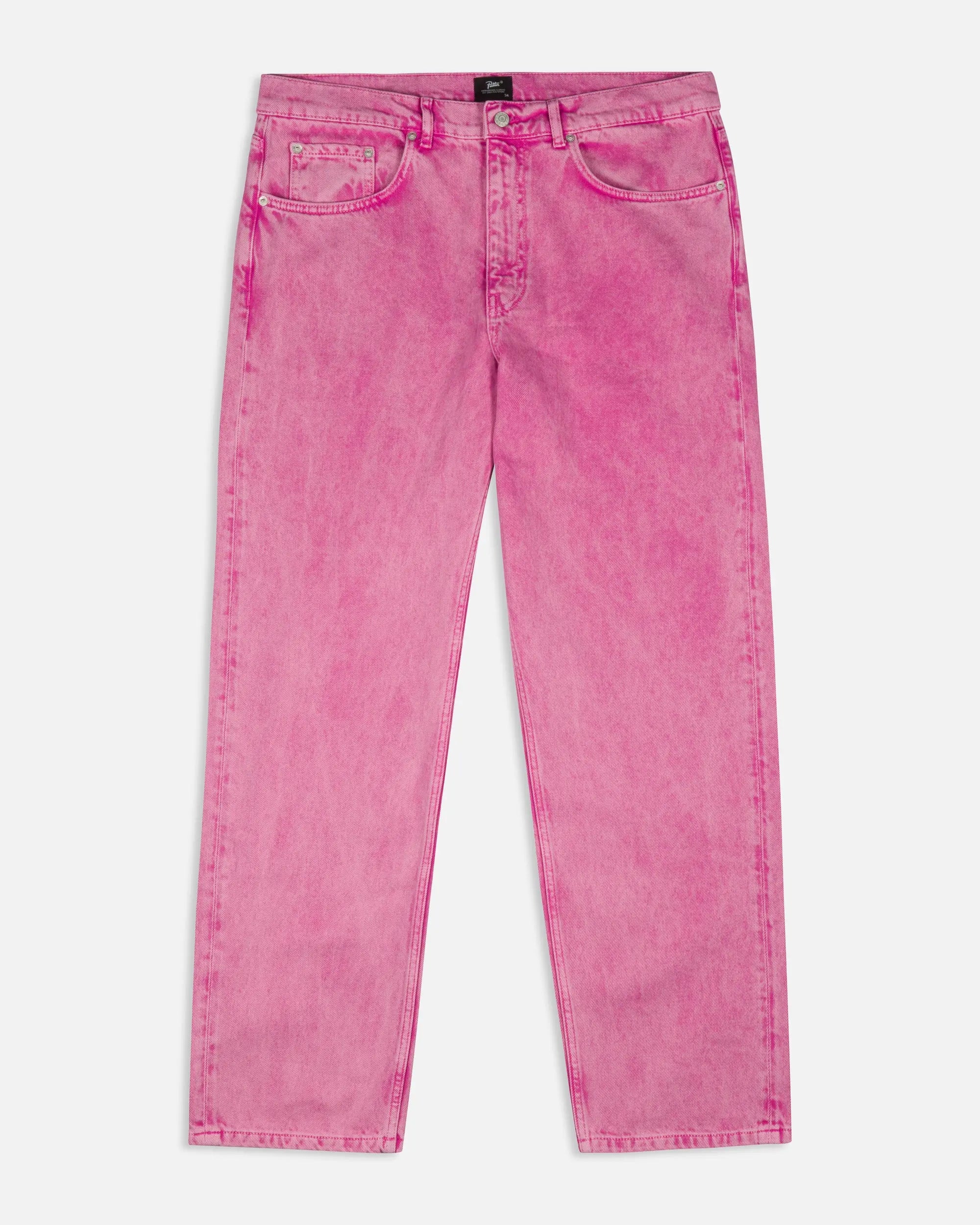 Patta Acid Wash Fuchsia Purple Denim Pants (Fuchsia Purple)