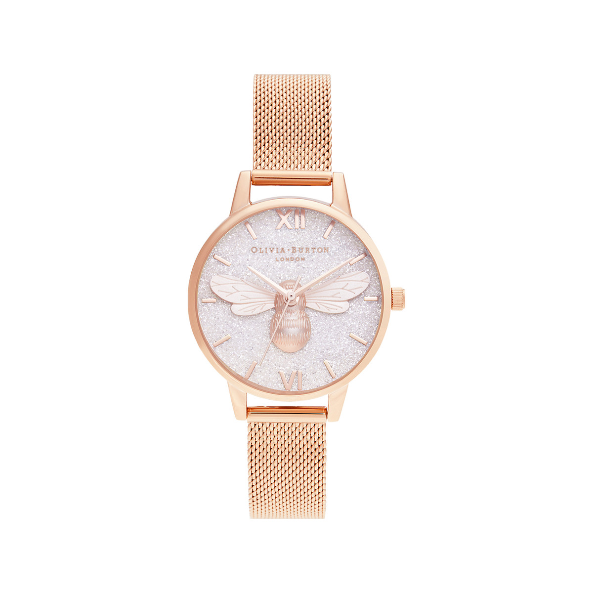 Montre OLIVIA BURTON Lucky beefemme bracelet acier doré rose