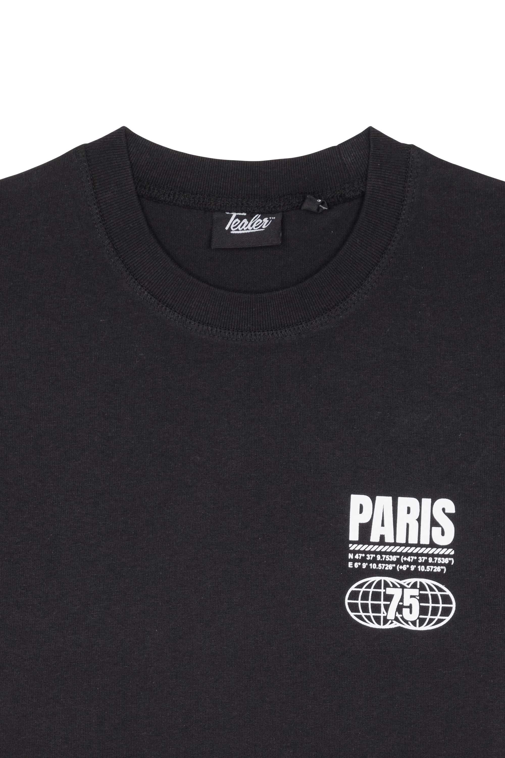 TEALER T-shirt  TS PARIS CITY DISTRICT BLACK Noir