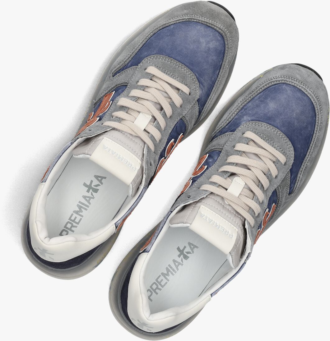 blauwe premiata lage sneakers mick