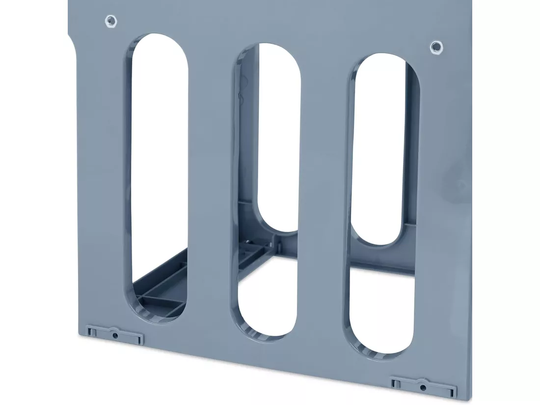 Conteneur de tri pour meuble de cuisine, 2 poubelles sous évier 8L, fixation par le bas et extraction manuelle, poubelles amovibles, avec couvercle