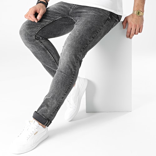 Jean Slim Loom Noir Chiné