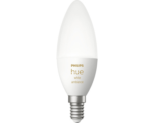 Philips Hue Kaarslamp White Ambiance Dimbaar Wit E14 5.2W 320 lm Warm Wit - Daglicht Wit 1 st - Compatibel met SMART HOME van Hornbach