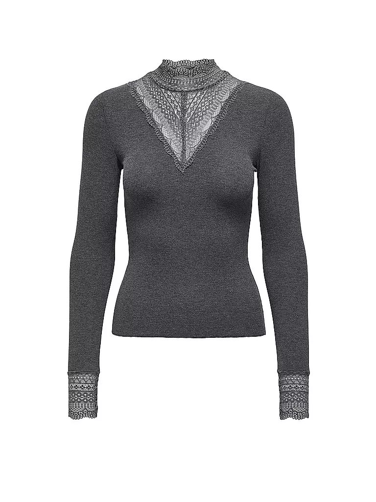 ONLY Langarmshirt ONLTILDE grau