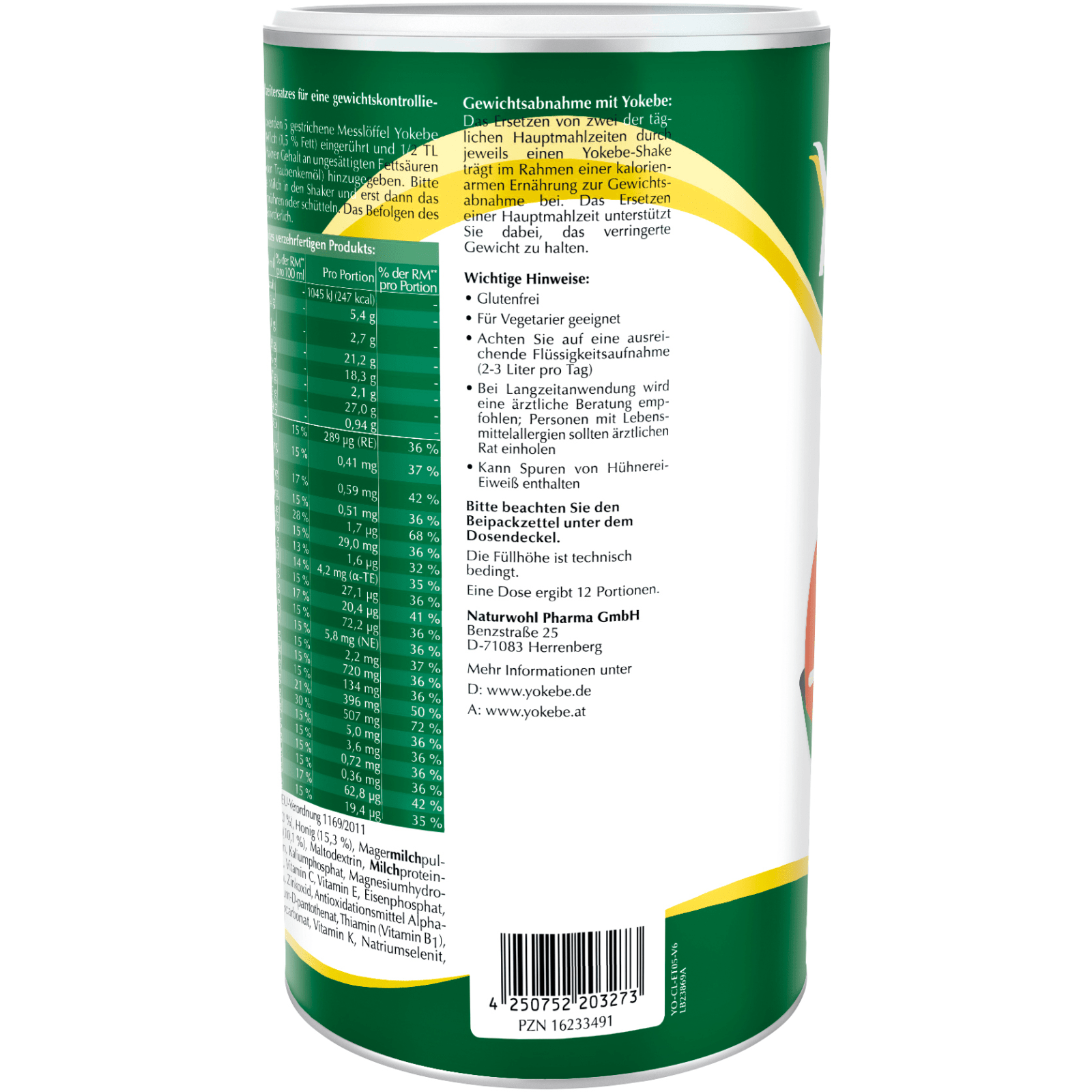 Yokebe Aktivkost Classic Pulver (500g)
