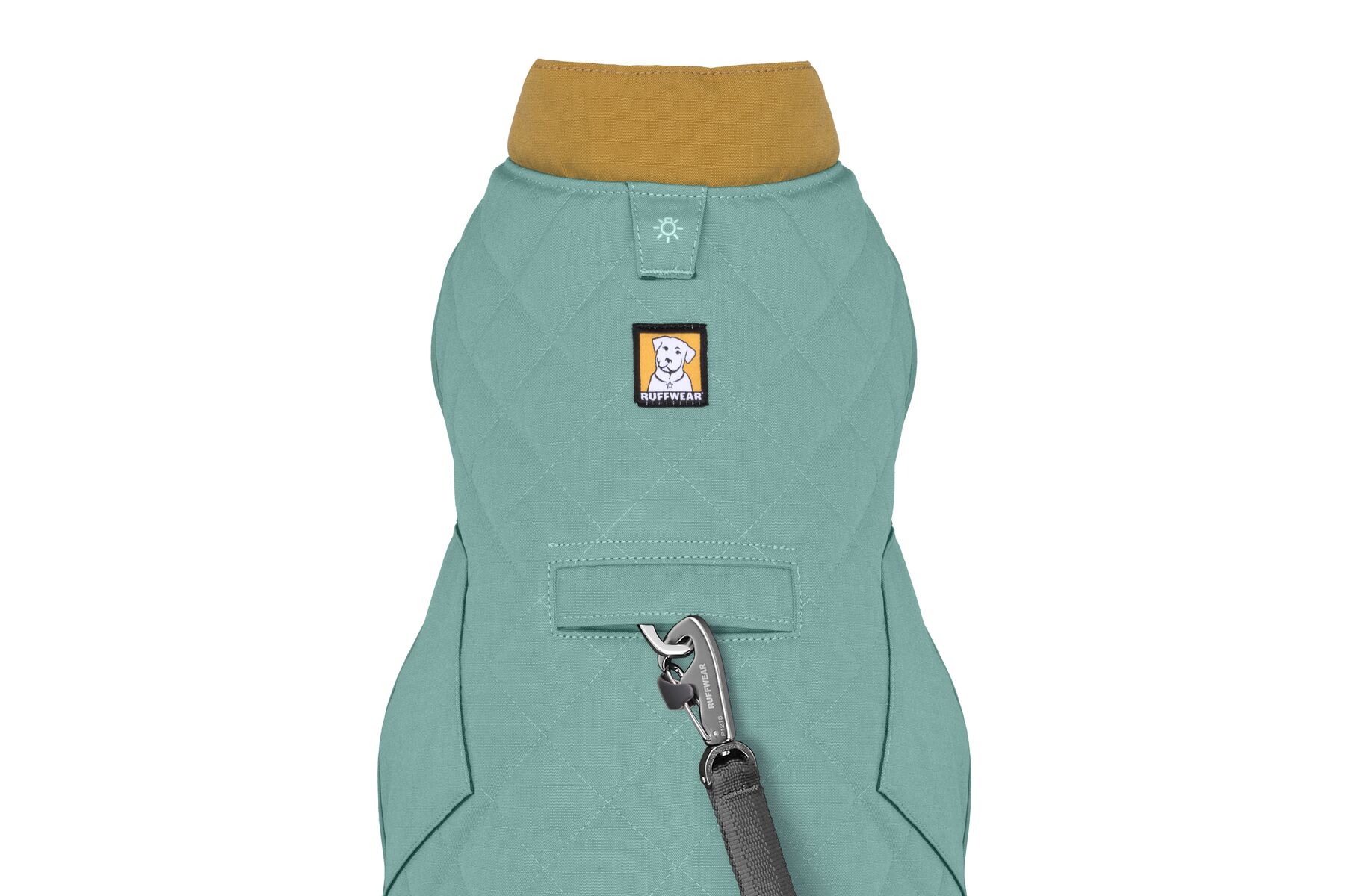 Veste matelassée stumptown™ résistant aux intempéries avec passage pour laisse. Couleur: river rock green (vert sauge), taille: xs