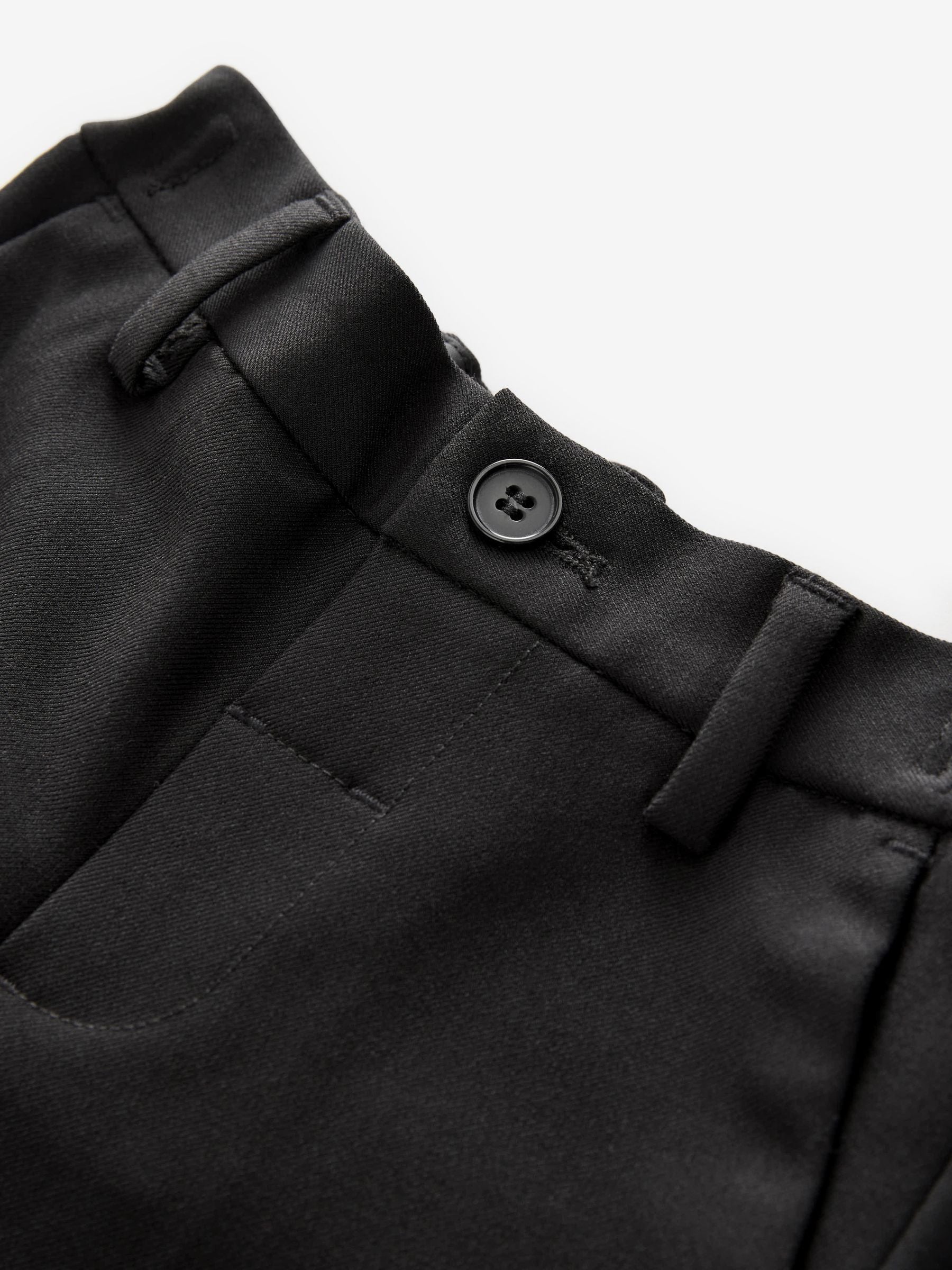 Zwart - Set van blazer, overhemd, broek en vlinderstrik (3 mnd - 9 jr)