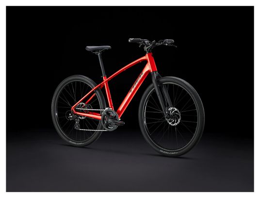 Vélo Fitness Trek Dual Sport 1 Shimano Tourney / Altus 8V 650mm Rouge Lave