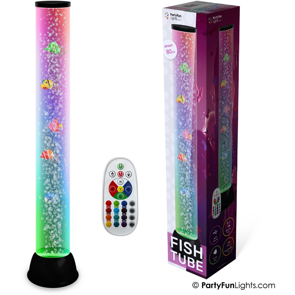 Køb Party Funlight XXL Fiskelampe Med Bobler H: 80cm
