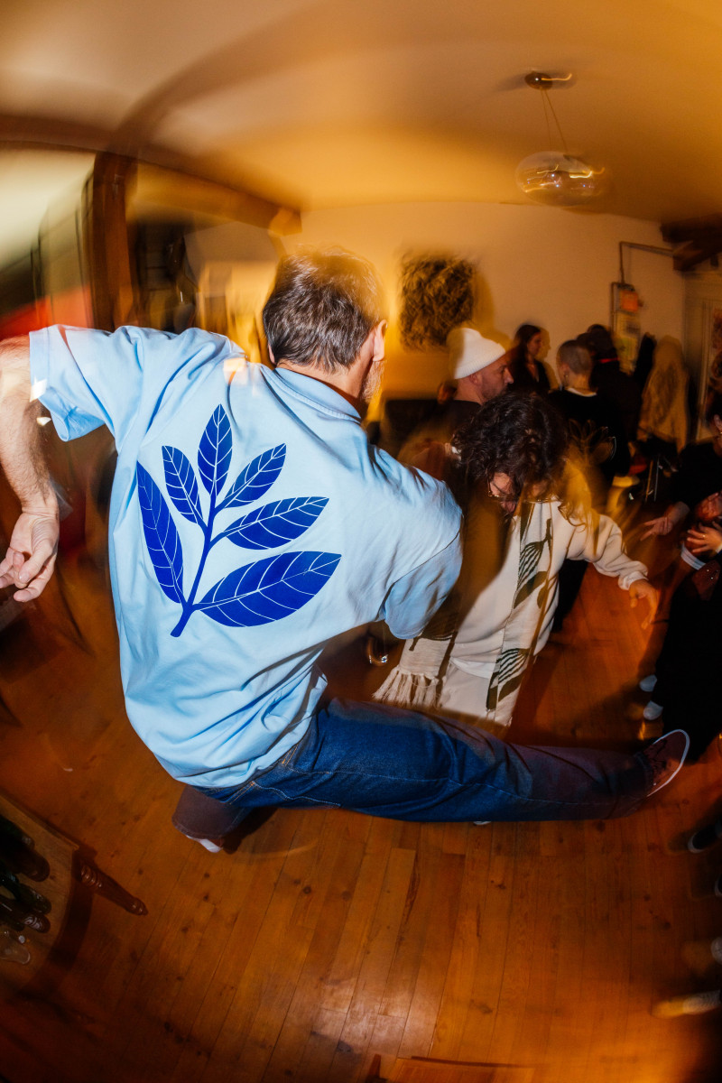 PETIT T-SHIRT EN VELOURS - BLEU