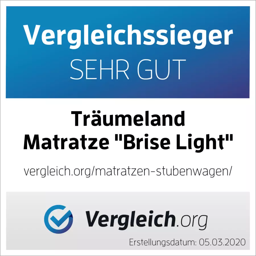 Träumeland Beistellbettmatratze Brise Light ROBA 43 x 80cm