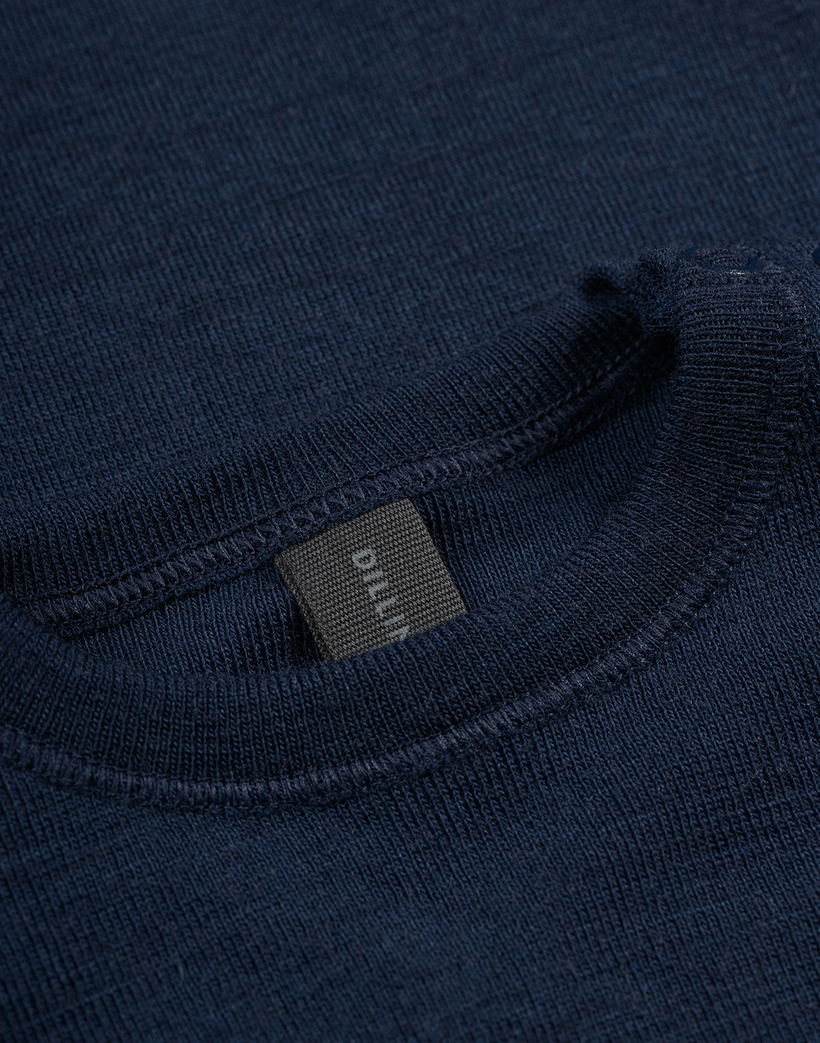 Shirt van merinowol voor baby's in Marineblauw