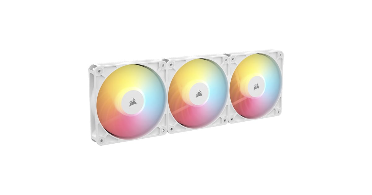 CorsairRS120-R ARGB PWM Reverse case fans  (Wit, 3 stuks, 120 x 120 x 25 mm)