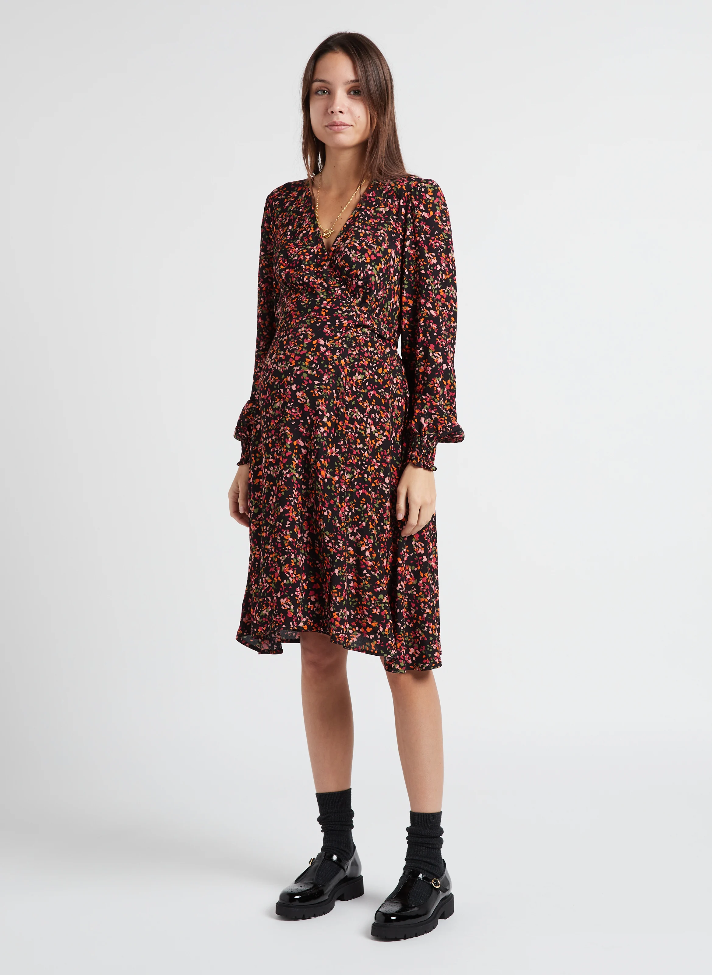 ANNIKA - Robe col V cache-cur| Multicolore