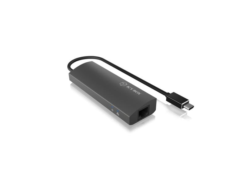 ICY BOX Dockingstation IB-HUB1406-C 3 Port USB 3.0 Hub & Gigabit-LAN