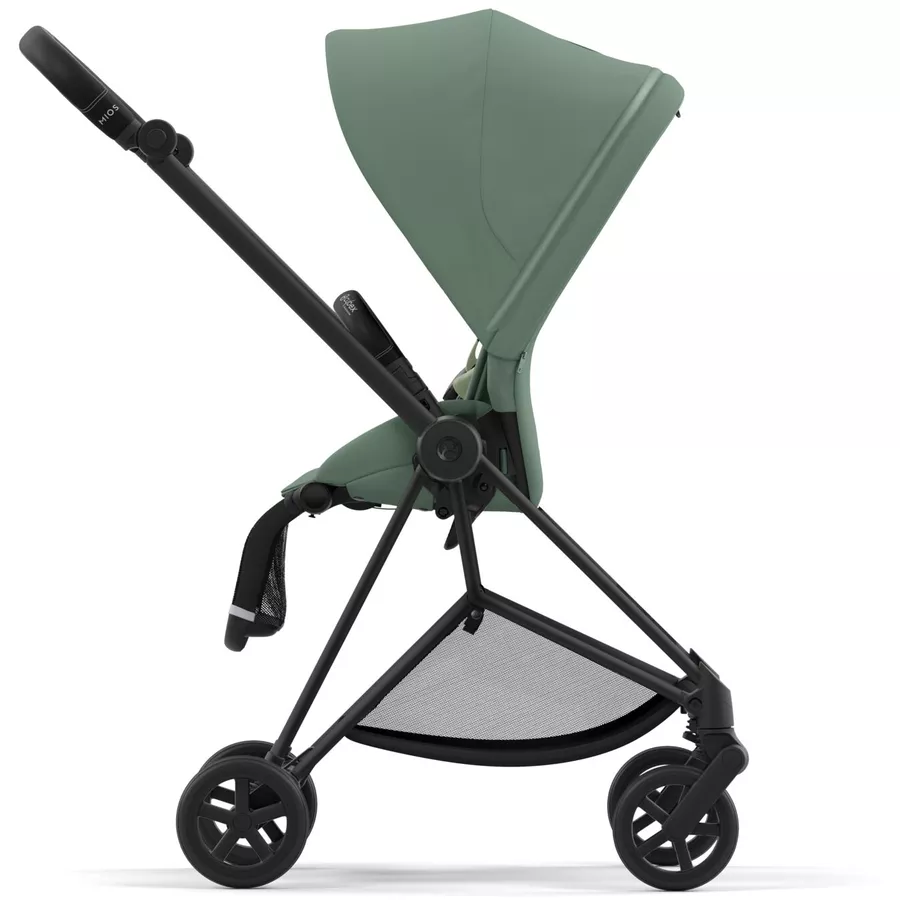cybex PLATINUM Kombikinderwagen New Mios Matt Black Leaf Green