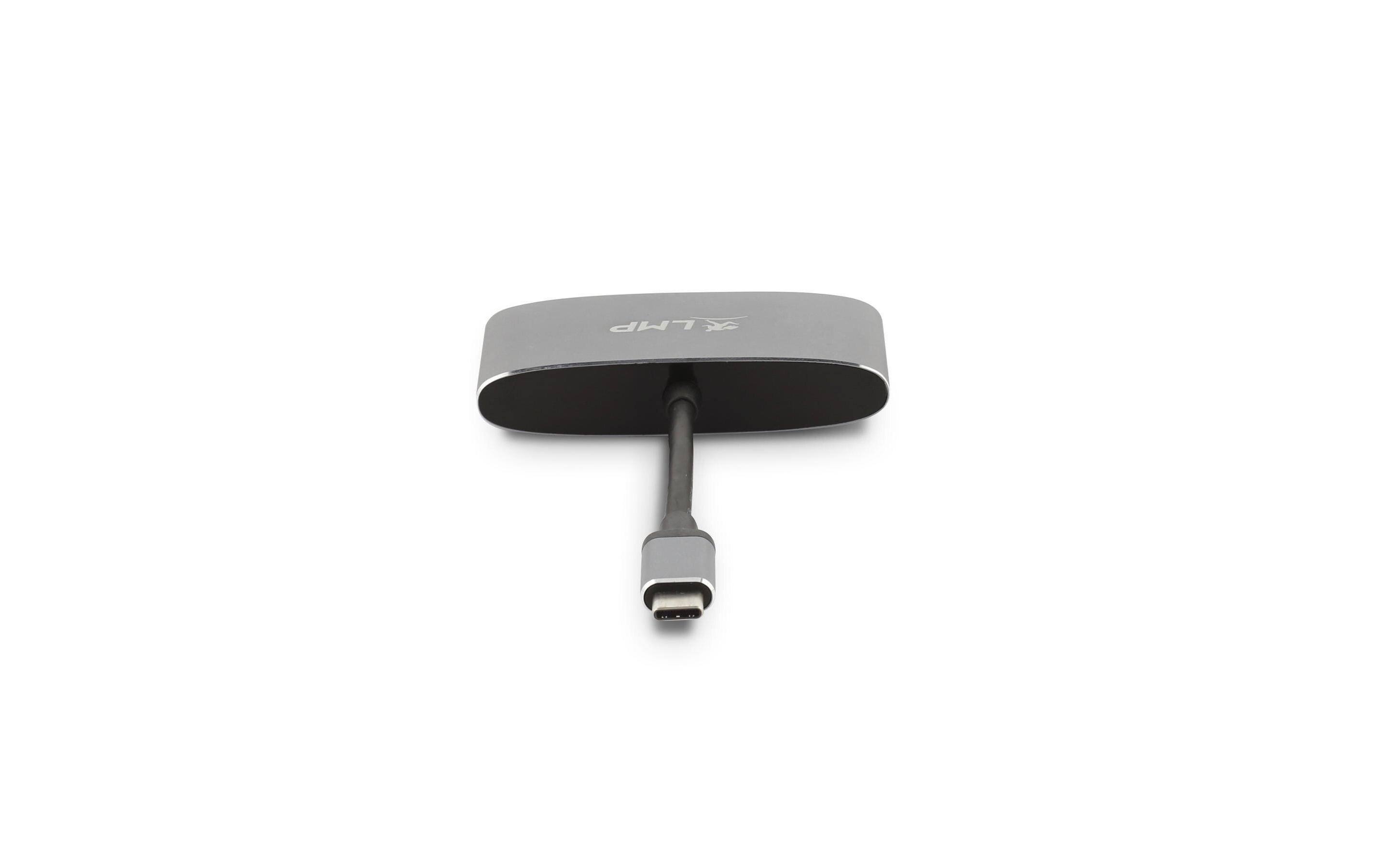 Multiadapter USB-C - HDMI USB 3.0 SpacegrauSchnittstellenerweiterung für USB Typ C Geräte