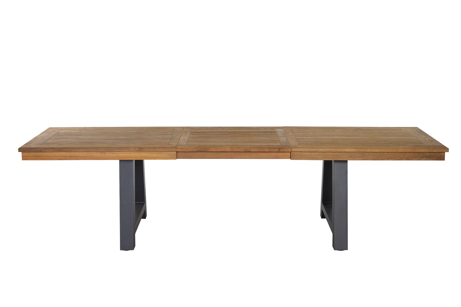 Garden FLAIR Gartentisch OLI 220-300 x 100 cm sandschwarz /Teak