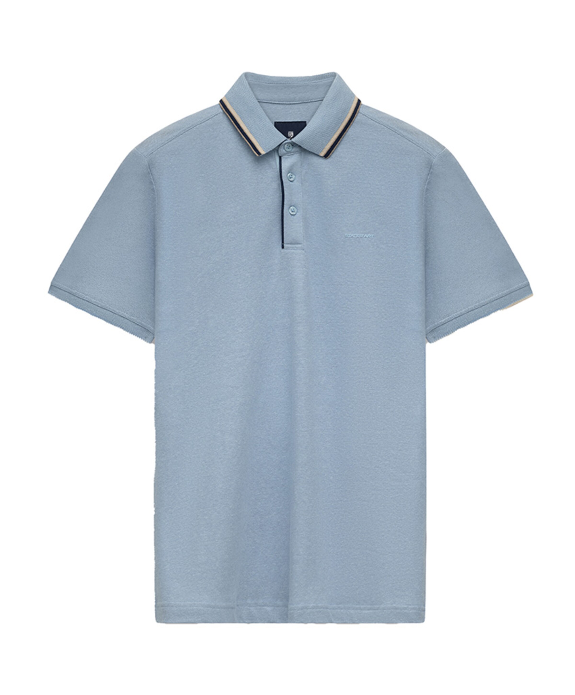 State of Art Heren polo blauw