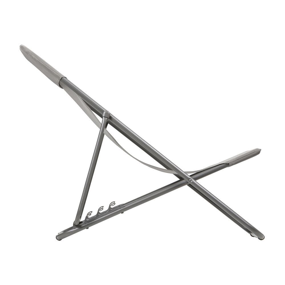 Set aus 2 klappbaren Liegestühlen Maxi Transat Batyline® Iso Terre-Titane