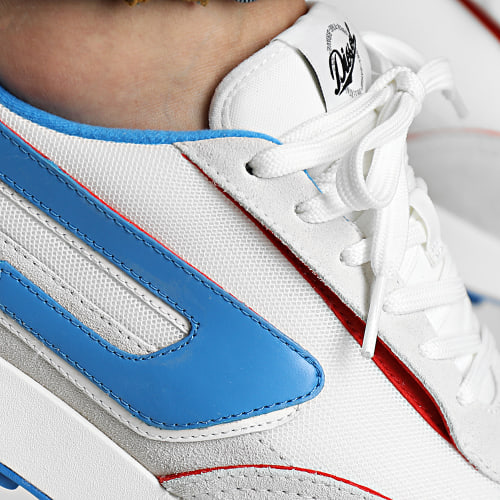 Baskets Racer LC Y02873 Star White French Blue Red Alert