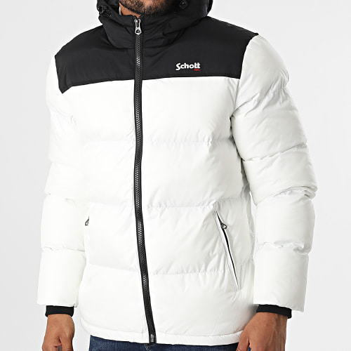 Doudoune Capuche Utah 2 Blanc Noir
