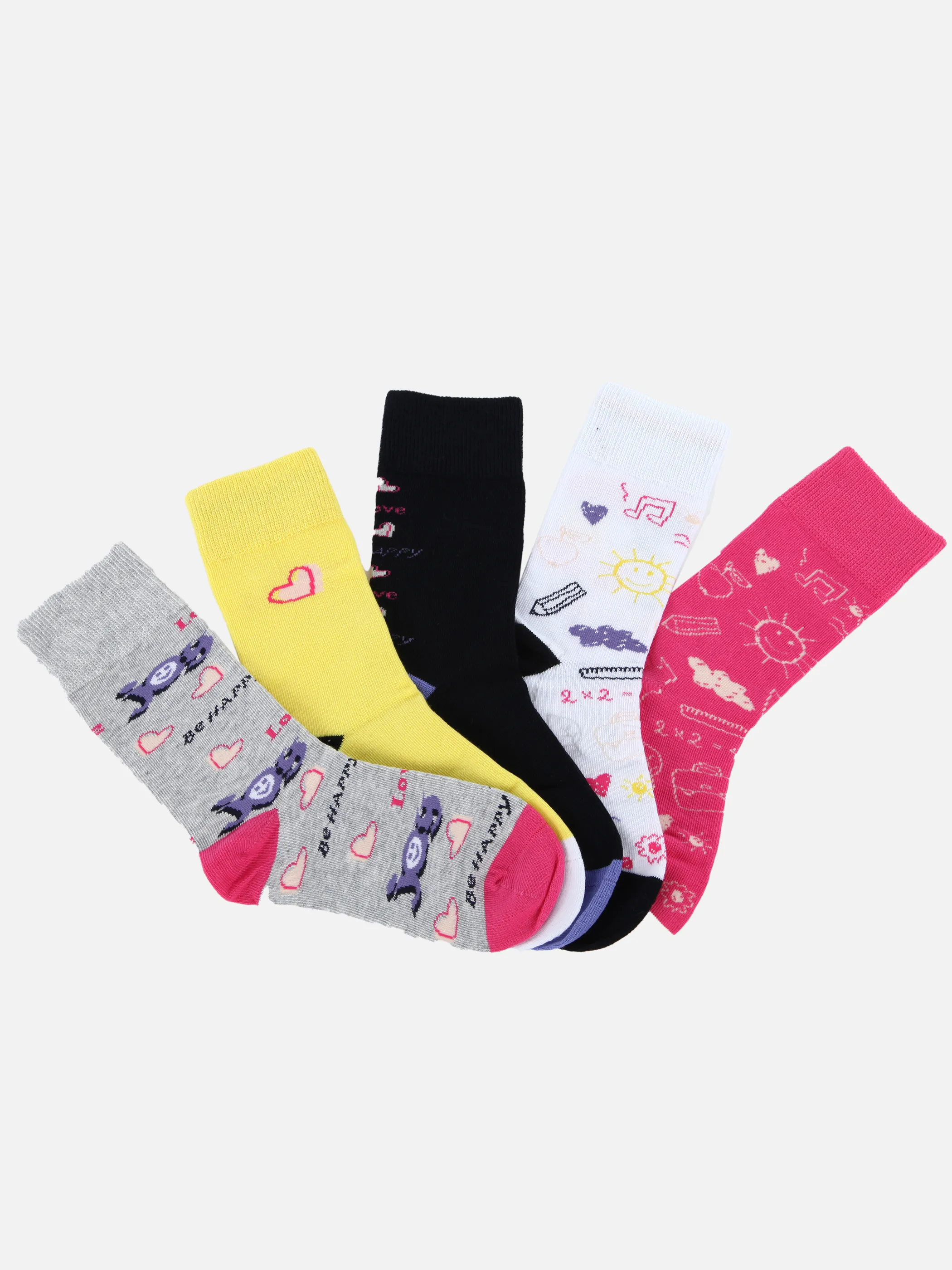 Kinder Socken Set, 5tlg., Schulanfang