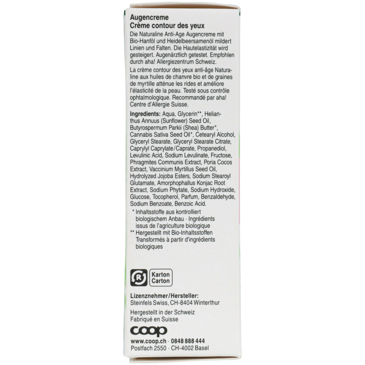 Naturaline Ultra Sensitive Anti-Aging Augencreme